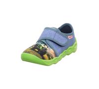 SUPERFIT Zapatillas de casa 'BUBBLE' arena / azul denim / lima, Talla 37