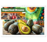 Superfood Dreams - AI art for gourmets (Wall Calendar 2026 DIN A4 landscape), CALVENDO 12 Month Wall Calendar: Superfoods in their most beautiful form. A unique AI art calendar