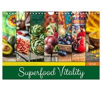 Superfood Vitality - Die Kraft der Superfoods in KI-Bildern (Wandkalender 2026 DIN A4 quer), CALVENDO Monatskalender: Superfoods in ihrer schönsten Form - Ein einzigartiger KI-Kunstkalender