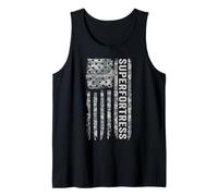 Superfortress Bandera Americana Camuflaje Militar B29 Camiseta sin Mangas