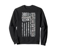 Superfortress Bandera Americana Camuflaje Militar B29 Sudadera