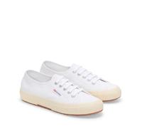 Superga 2750 Cotu - Tenis clásicos de lona para hombre y mujer, zapatos bajos con cordones, suela de goma y plantilla acolchada, Rosado/Blanco apagado, 5.5 Women/4 Men