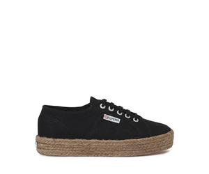 Superga Women's 2730 Rope Espadrille, Black Black 999, 42.5 EU