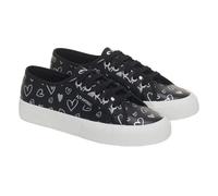 Superga Zapatillas Deportivas de Cuero Vegano 2750 Diseño Corazones (SP381)