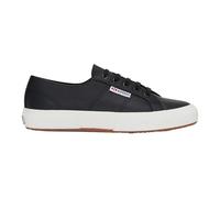 Superga - Zapatillas Deportivas de Piel de Nappa 2750 para Adultos Unisex (37 EU) (Negro, Avorio)