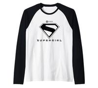 Supergirl 2026 Black Shield Camiseta Manga Raglan