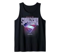 Supergirl 2026 Chrome S-Shield Logo and Text Gradient Camiseta sin Mangas
