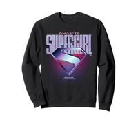Supergirl 2026 Chrome S-Shield Logo and Text Gradient Sudadera