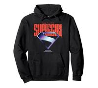 Supergirl 2026 Chrome S-Shield Logo and Text Sudadera con Capucha