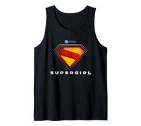 Supergirl 2026 Full Color Shield Name Under Shield Camiseta sin Mangas