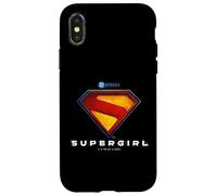 Supergirl 2026 Full Color Shield Name Under Shield Carcasa para iPhone X/XS