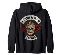 Supergirl 2026 Lobo Ruthless Biker Crest Sudadera con Capucha
