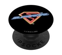 Supergirl 2026 Neon Glow Shield PopSockets PopGrip Adhesivo