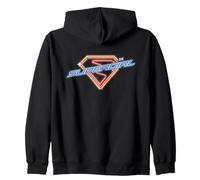 Supergirl 2026 Neon Glow Shield Sudadera con Capucha