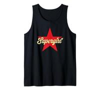 Supergirl 2026 Script Logo Star Camiseta sin Mangas