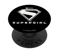 Supergirl 2026 White Shield PopSockets PopGrip Adhesivo