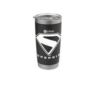 Supergirl 2026 White Shield Vaso térmico de acero inoxidable de doble pared