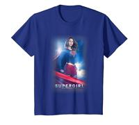 Supergirl TV Series Kara Zor El Camiseta, Niños, Azul Real, 10 años