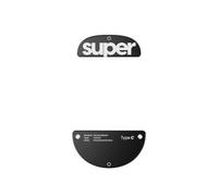 Superglide - Patines de ratón de Cristal, Deslizamiento súper Suave, Patas de Mouse para Juegos súper rápidos con Suela Duradera para Pulsar Buzz-X Pro Series (Tipo S, Negro)