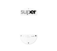Superglide - Patines de ratón de Cristal, Deslizamiento súper Suave, Patas de Mouse para Juegos súper rápidos con Suela Duradera para Pulsar Jinggg-X Pro Series (Tipo S, Blanco)