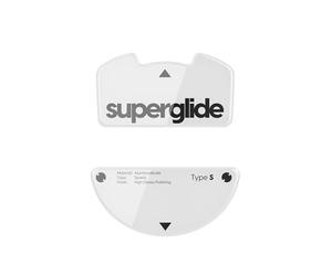 Superglide - Patines de ratón de Superficie Pulida súper Suave Fabricados con Vidrio Ultra Fuerte, Suela súper rápida, Lisa y Duradera para Razer Viper V3 Pro [Blanco]