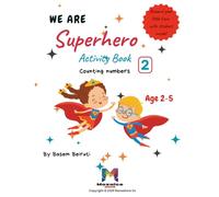 Superhero 2 activity book for kids: Counting numbers (Superhero activity book for Kids)