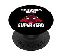 Superhéroe de la Enfermedad de Hirschsprung Superviviente Guerrero Luchador PopSockets PopGrip Adhesivo
