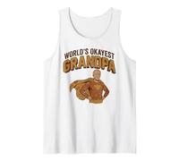 Superhéroe Vintage del Abuelo más Bueno del Mundo Camiseta sin Mangas