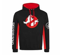 Superheroes Inc. - Sudadera con Capucha Oficial de Ghostbusters Premium en Contraste (Mediano), Color Negro