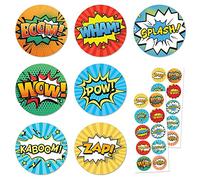 Superhéroes Tebeo Pegatinas Niños Infantiles - 20 Hojas, 200 Pegatinas