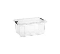 Superio Caja de almacenamiento transparente con tapa, contenedores de plástico de 6.75 cuartos de galón para organizar, cajas apilables, sin BPA, no tóxico, sin olor, organizadores para el hogar,