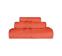 Superior 500 gsm Juego de Toallas, Algodón, Mandarina, 3 Piece Towel Set