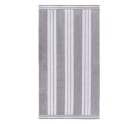 Superior Collection - Toallas de Playa de Jacquard de Lujo, algodón Peinado, tamaño Grande, Algodón Peinado, Light Grey Cabana Stripe, 43 x 5 x 30 cm