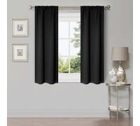 Superior Cortinas Opacas, oscurecimiento de habitación, Dormitorio, Acentos de Ventana de Estar, Bloqueo Solar, térmicas, clásicas Modernas, colección sólida, Juego de 2 Paneles, Bolsillo para Barra,