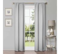 Superior Cortinas Opacas, oscurecimiento de habitación, Dormitorio, Acentos de Ventana de Estar, Bloqueo Solar, térmicas, clásicas Modernas, colección sólida, Juego de 2 Paneles, Bolsillo para Barra,