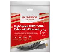 Superior Electronics - Cable HDMI™ 2.0b de alta velocidad con Ethernet - 3 metros - SUPAVC003