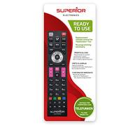 Superior Electronics Repuesto Telefunken - Mando a Distancia Universal Compatible con televisores Telefunken - Listo para Usar sin programar Smart TVs