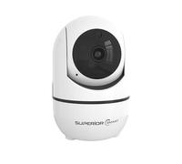 Superior Electronics Security iCM001 - Cámara WiFi de Vigilancia Interior HD 1080p 2.4GHz con Visión Nocturna y Audio Bidireccional - Interceptación de Movimientos - Zoom Manual - Rotación 360°