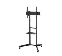 Superior Electronics Wheeled TV Floor Stand - Soporte de TV con Ruedas para Pantallas de 37 a 70 Pulgadas - VESA 100 x 100 - 600 x 400 - Inclinable +5°/-12° - Capacidad de Carga 50 kg - Gestión de