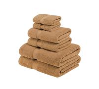 SUPERIOR - Juego de Toallas de algodón de 900 g/m2, Color Herrumbre, 6 Piezas
