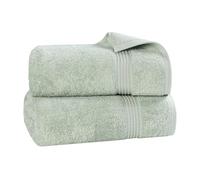 Superior Juego de Toallas de baño de Gran tamaño de algodón Egipcio, 2 Piezas, Surtido para Adultos, niños, baño, Ducha, Invitados, Balneario, Gimnasio, Resort, Airbnb, Color Salvia