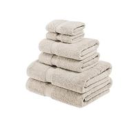 Superior Juego de Toallas de Mano, algodón Egipcio, 900 Gramos, Gris, 6er-Set