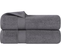 Superior Parent Collection-Juego de Toallas de 6 Piezas, 100% algodón Zero Twist, súper Suave y Absorbente, Color Gris, Bath Towel Set
