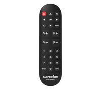 Superior Ready 5 - Mando a Distancia Universal con autoaprendizaje para Todos los televisores y Smart TV - Preparado al Instante para LG, Samsung, Sony, Panasonic, Philips