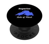 Superior State of Mind: Lake Superior PopSockets PopGrip Adhesivo