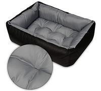 SuperKissen24. - Cama Perro para Perros y Gato - Impermeable - Pequeños Perros - Gris M