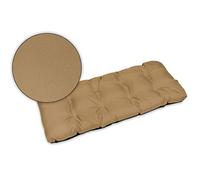 SuperKissen24. Cojín para Banco Exterior 100x50 cm Asiento Cómodo e Impermeable para Bancos y Columpios de Jardín, Terraza - Beige