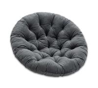 SuperKissen24. Cojín para sillón Colgante, Silla Colgante, cojín Redondo con Fibra de Silicona, cojín para Columpio Colgante de Tela de Terciopelo, Asiento Colgante, para Interior y Exterior, cojín