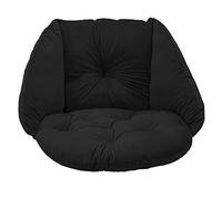 SuperKissen24. Cojín para sillón Colgante, Silla Colgante, cojín Redondo con Fibra de Silicona, cojín para Columpio Colgante de Tela de Terciopelo, para Interior y Exterior, cojín Decorativo para