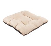 SuperKissen24. Cojines de Asiento - Cojín de Silla 45x45 cm para Interior y Exterior Cómodo e Impermeable para Muebles de Jardin, Terraza, para Suelo - Lino Beige